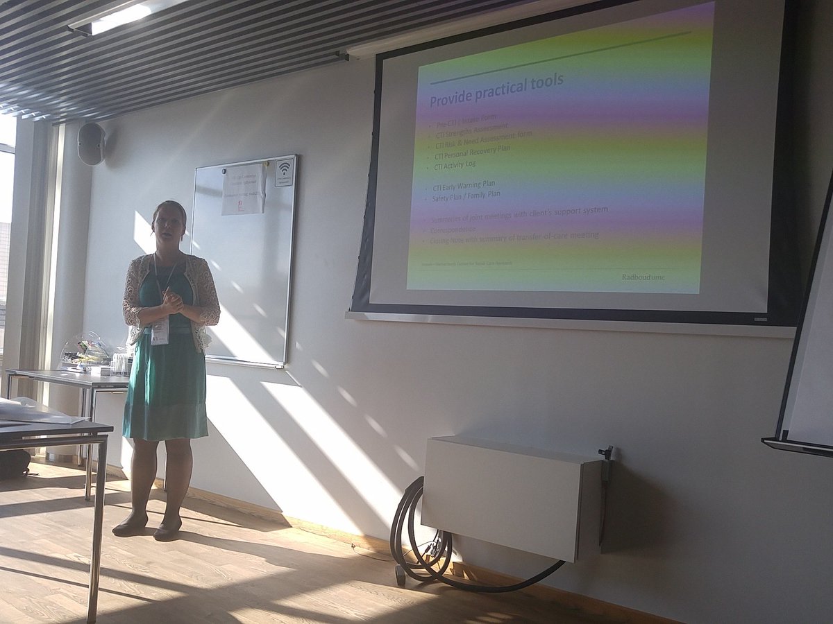 FEANTSA's tweet photo. Critical Time Interventions result in fewer post-traumatic stress symptoms in abused women - Renee de Vet. #eoh2016 https://t.co/yzitK9lFxm