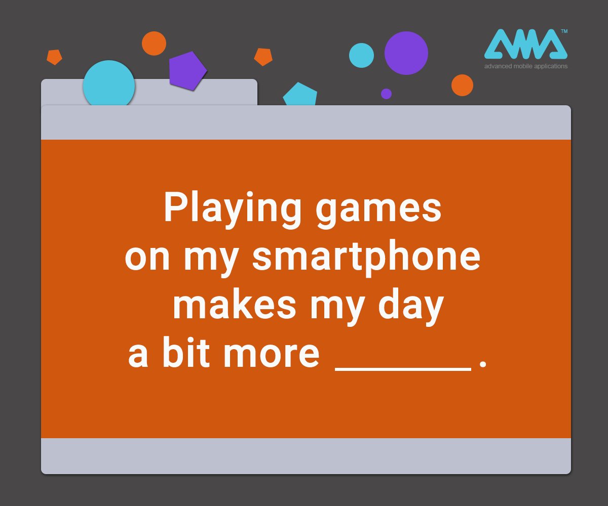 AMobileA's tweet photo. Fill in the blank! 😊 https://t.co/rpxJJFNoQH