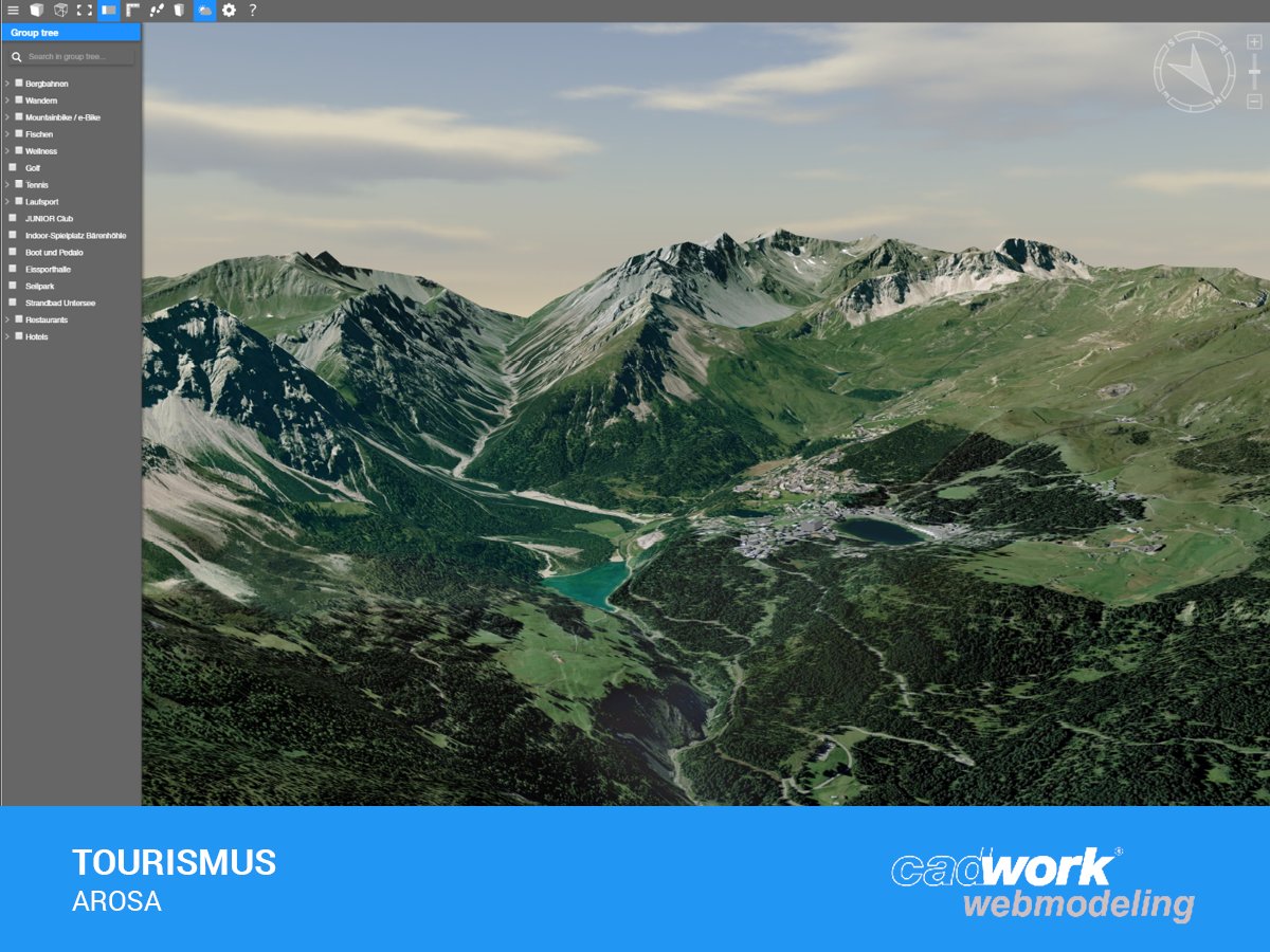 Letzte sonnige Tage geniessen? Dann besuche unser #3dmodell von #arosa und informiere dich über alle #aktivitäten: web.cadwork.ch/view.php?model…