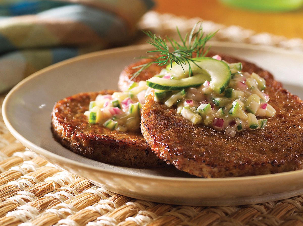 MorningStrFarms's tweet photo. With your help, this #foodgradient could turn into one delicious Cucumber Raita Burger. https://t.co/lGfoMQxSrc https://t.co/yGrw8kIbfX