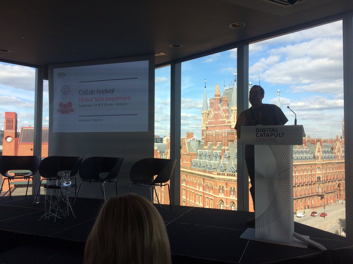 BillMorrow's tweet photo. Awesome day #digiColLab at the ever amazing Digital Catapult. @cape on stage now. #postbrexitplanning https://t.co/qW8H7bs0gh