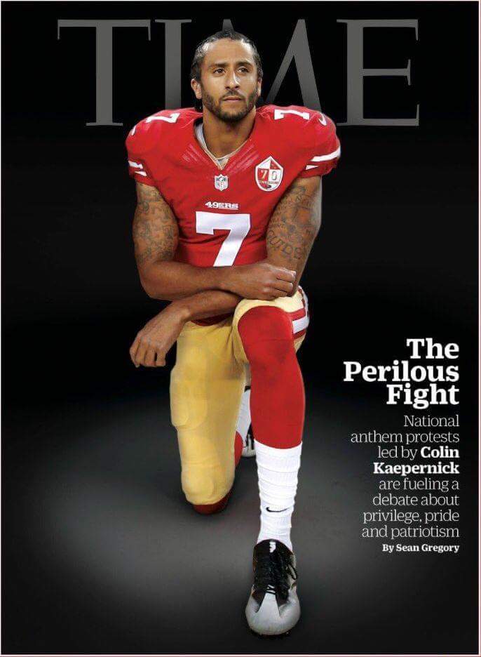 gridironhype81's tweet photo. Guess who made the cover of #Time Magazine! #colinkapernick https://t.co/vPPaWLTpzk