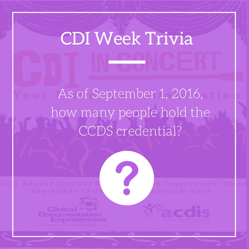 ACDIS's tweet image. Participate in #CDIWeek trivia for a chance to win free #ACDIS swag!