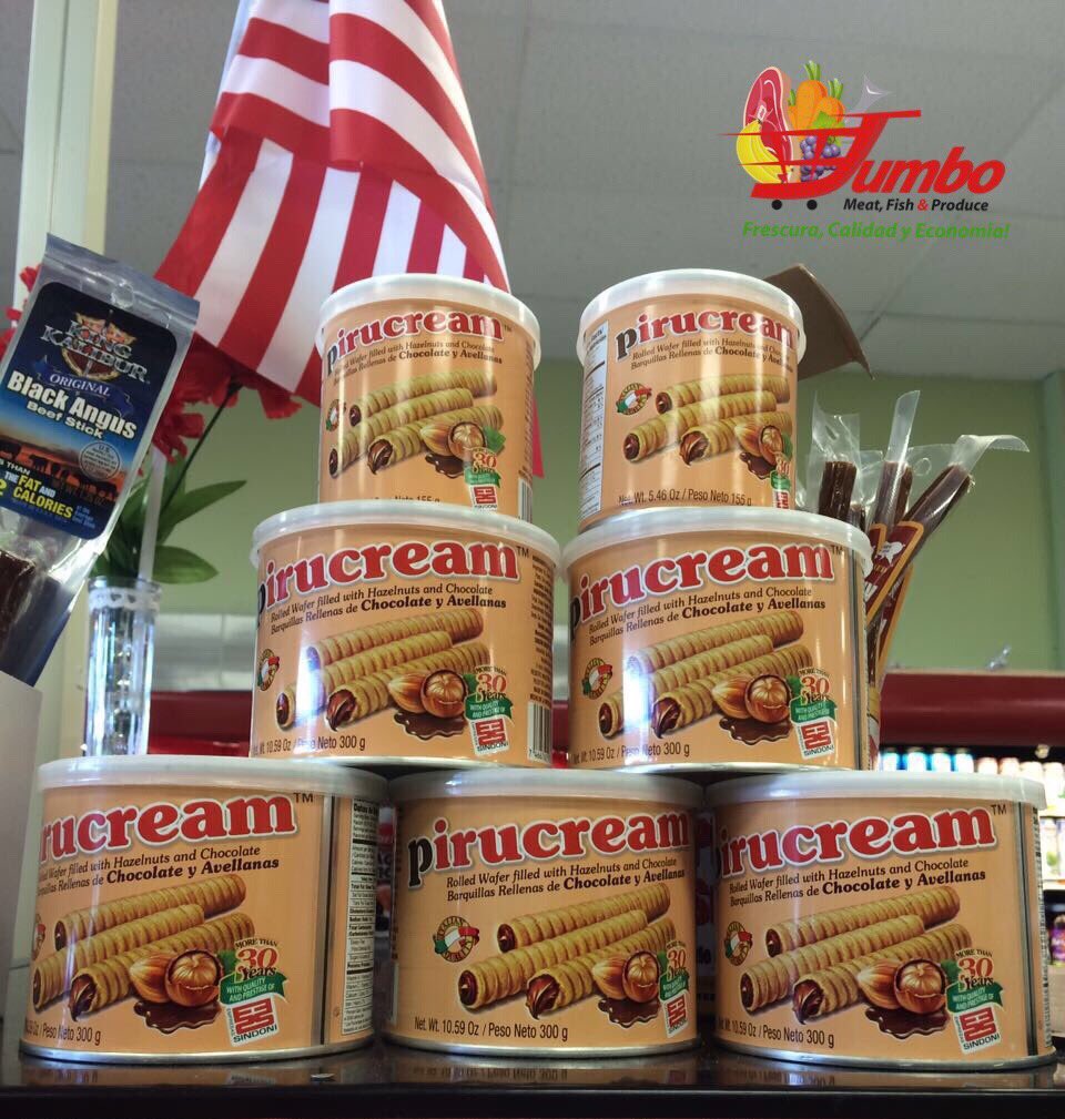 jumbomfp's tweet photo. No solo tenemos vegetales y frutas, si quieres darte un gusto también lo tenemos 😉😉 #pirulin #pirucream #chocolate #venajumbo  #somosjumbo https://t.co/CkUmOWqOm5