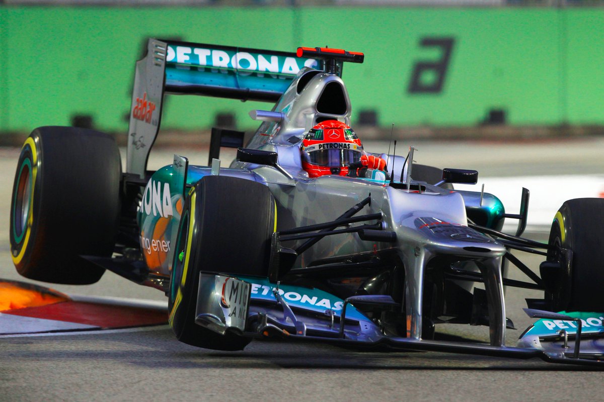 History was made #OnThisDay at the 2012 #SingaporeGP when the great Michael Schumacher started an F1 race for the 300th time