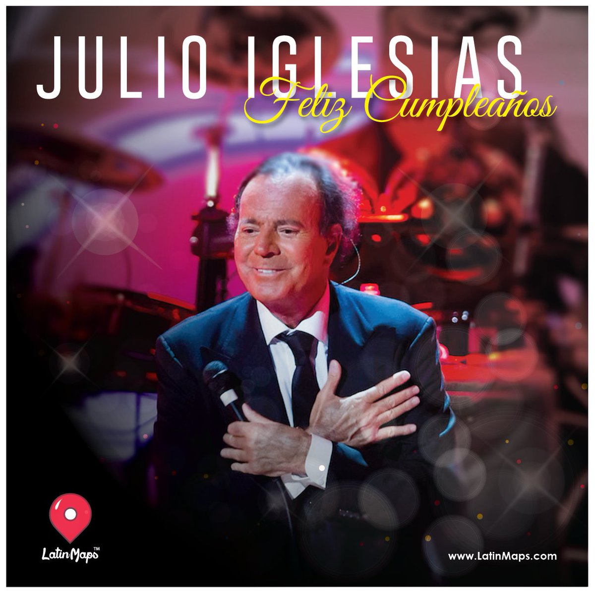 LatinMapsTV's tweet photo. ¡Hoy festejamos a un grande de la música @JulioIglesias!...¿Cual de sus canciones es tu favorita?...#latinmaps @Telemundo #JulioIglesias https://t.co/ZJP2TyLcon