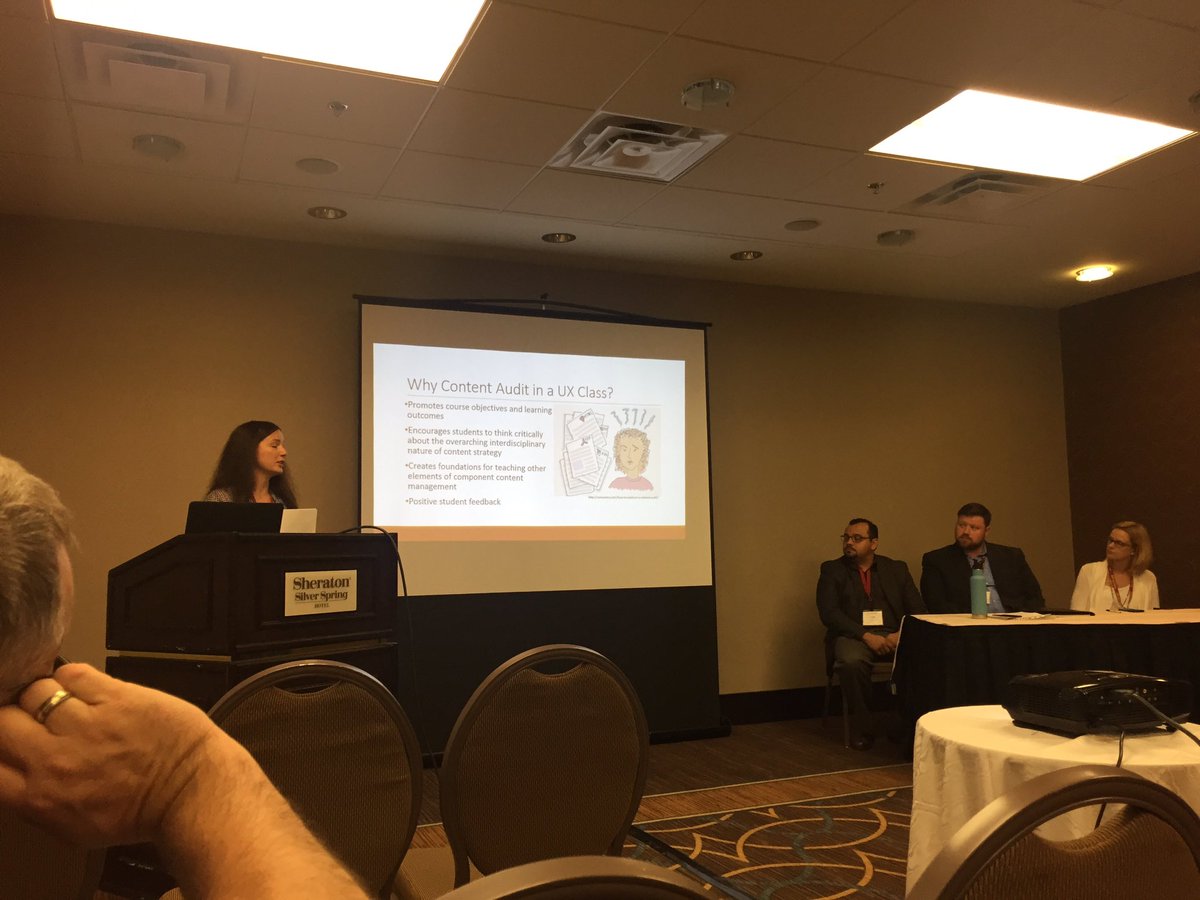 AshleyEdlin's tweet image. #sigdoc16 #sigdoc162b @TatianaBatova Talks about content audits in a #ux class.