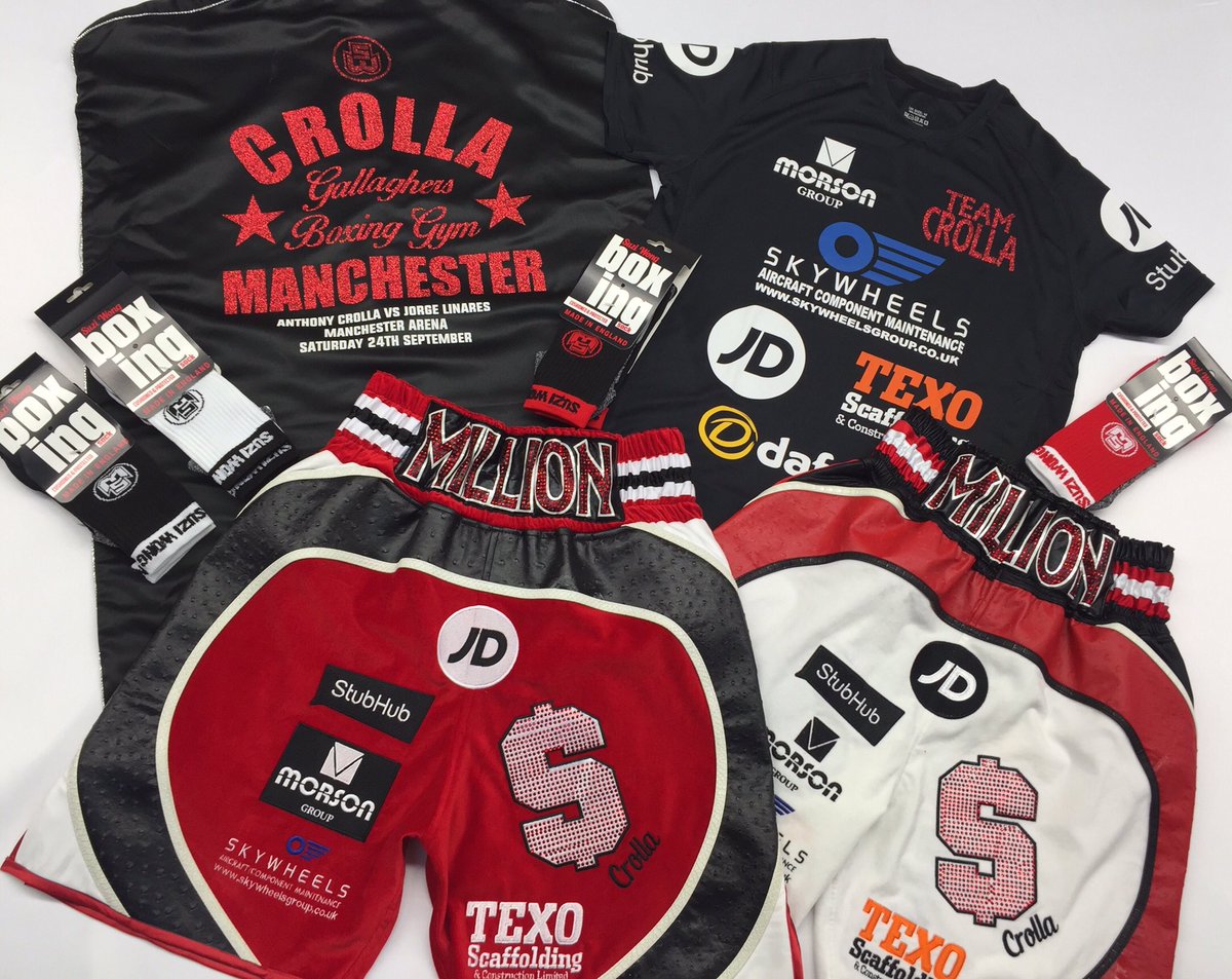 Suz1Wong's tweet photo. COMP TIME - which shorts will @ant_crolla wear tomorrow night red or white? Winner wins a signed fight night t &amp; picked at random  #RT #SW https://t.co/2owykEasqu