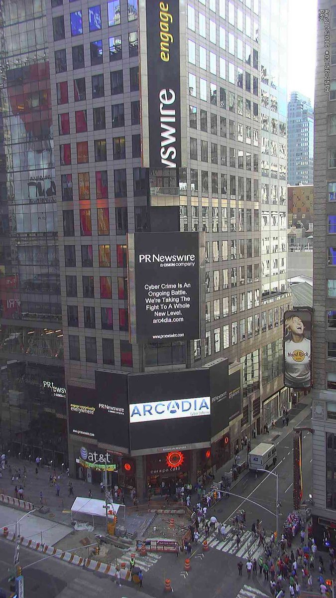 WillLymer's tweet image. How do you let #NYC know your now here? There was no better way for @ARC4DIA than @TimesSquareNYC @SloaneStComm @PRNewswire @CTA_NYC