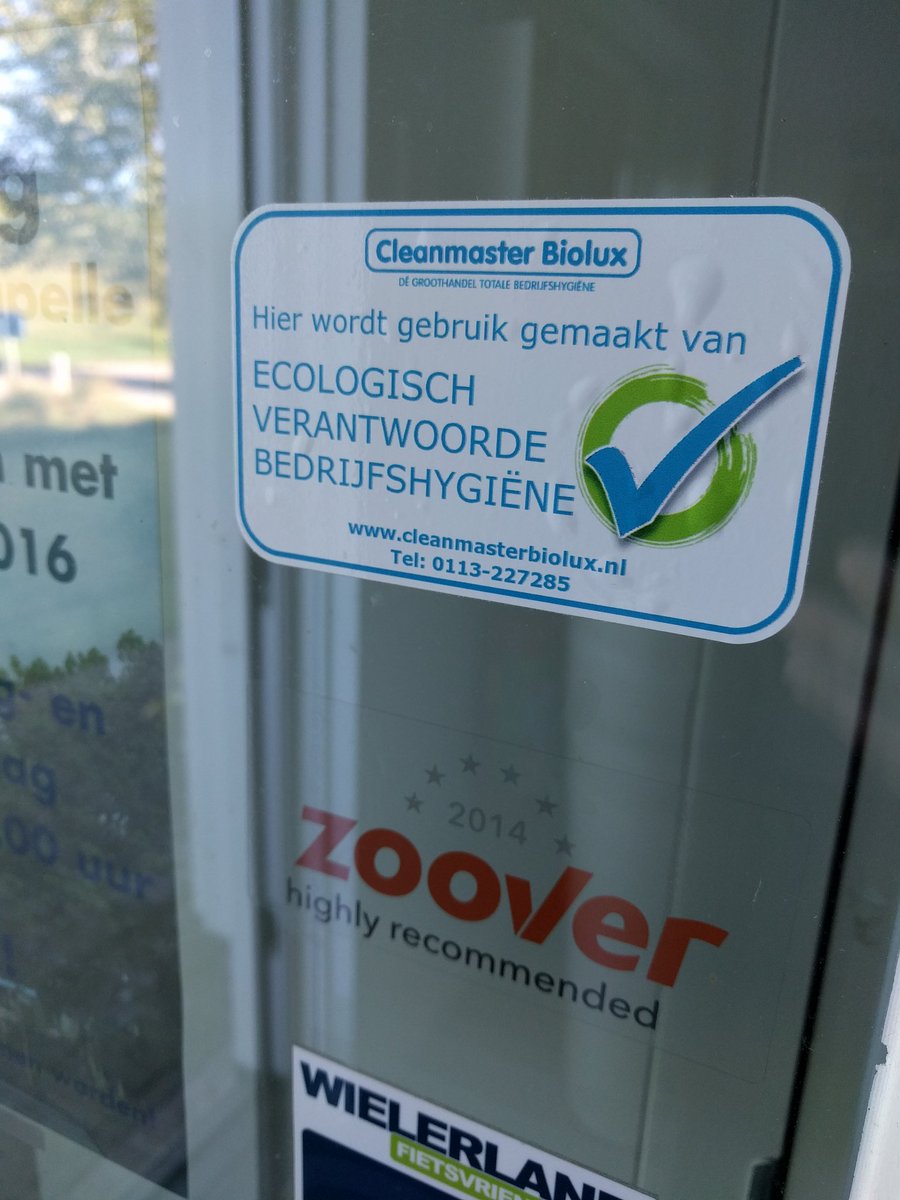 Bij de Stelhoeve maken we nu ook gebruik van eco verantwoorde bedrijfshygiëne. Prima keus, waar alles ook nog eens lekker van opfrist 😀
