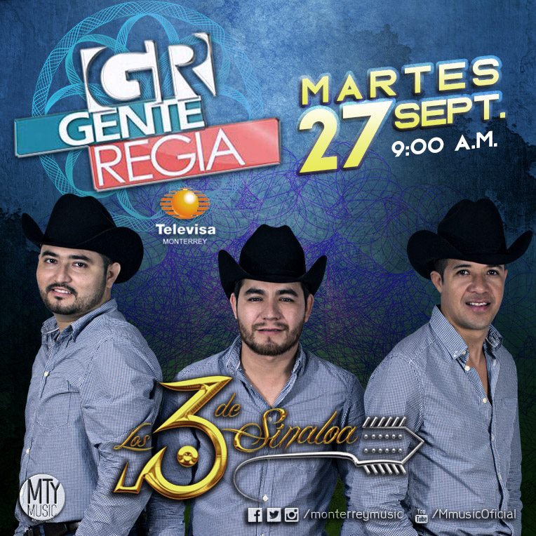 Iniciamos próxima semana promoción en <a href="/genteregiatv/">Gente Regia</a>, a través de <a href="/TelevisaMty/">TelevisaMty Oficial</a> ¡Pendientes del #ElBuenEstilo, plebes! #SienteMtyMusic.