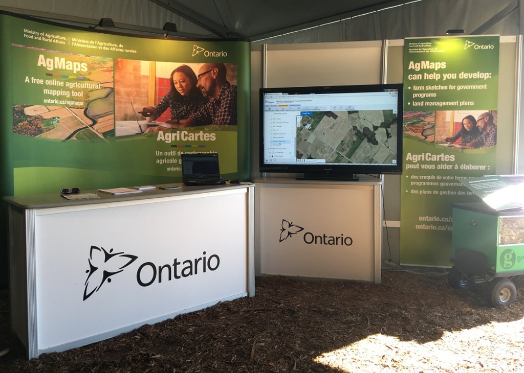 AgricultureON's tweet photo. Learn about the free #AgMaps online tool and how to use it at the demo today in the ON Pavilion at 4A #IPM2016 https://t.co/Fm6W1TzrvB