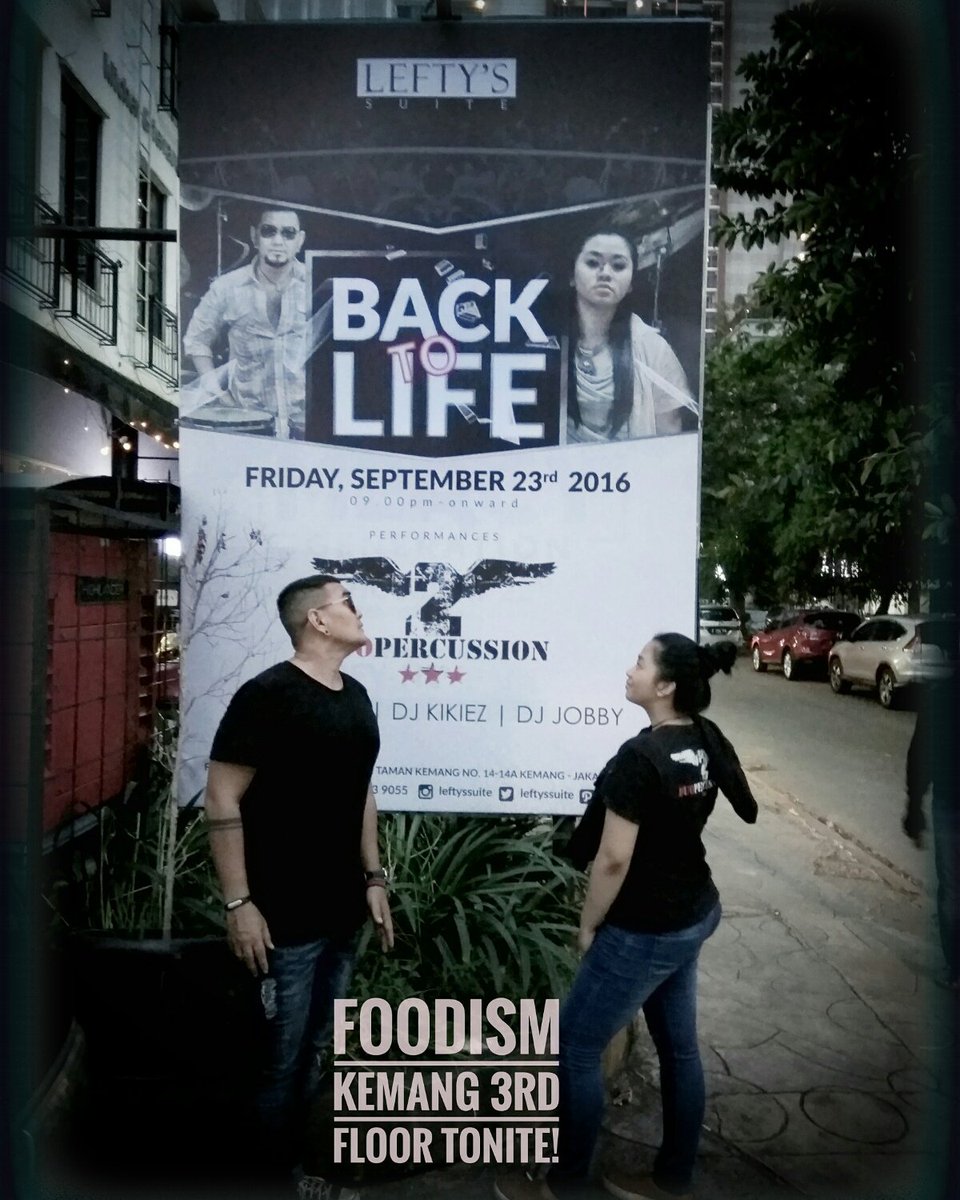 Tonight,  FOODISM KEMANG 3RD FLOOR 12pm #duopercussion #foodismkemang
