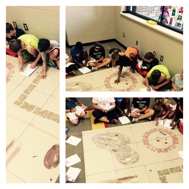 MrsSelf607's tweet photo. 5th graders Archeologist at work! Jamestown Archeological Simulation. @MrsCombs609 https://t.co/CrBecz9Wrw
