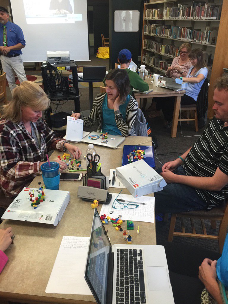 brohawk1's tweet photo. PD at Sedalia today. Kids, I mean teachers, playing and building with LEGOS. High level of engagement! https://t.co/TFfGxchG9h