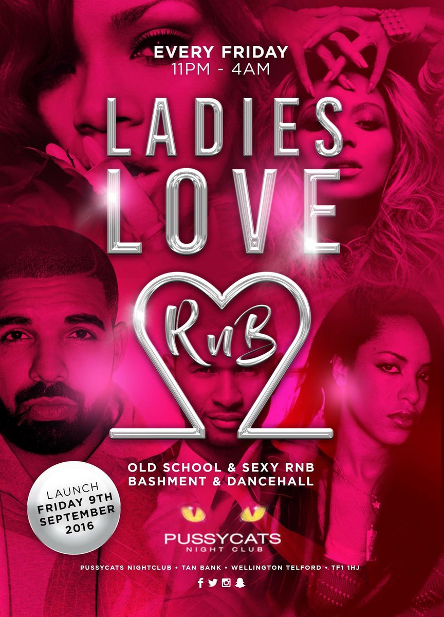 Tonight Tonight Tonight!!!
#LadiesLoveRnB #Pussycats #Telford
The Regions #Only Dedicated #Weekly #RnB Night