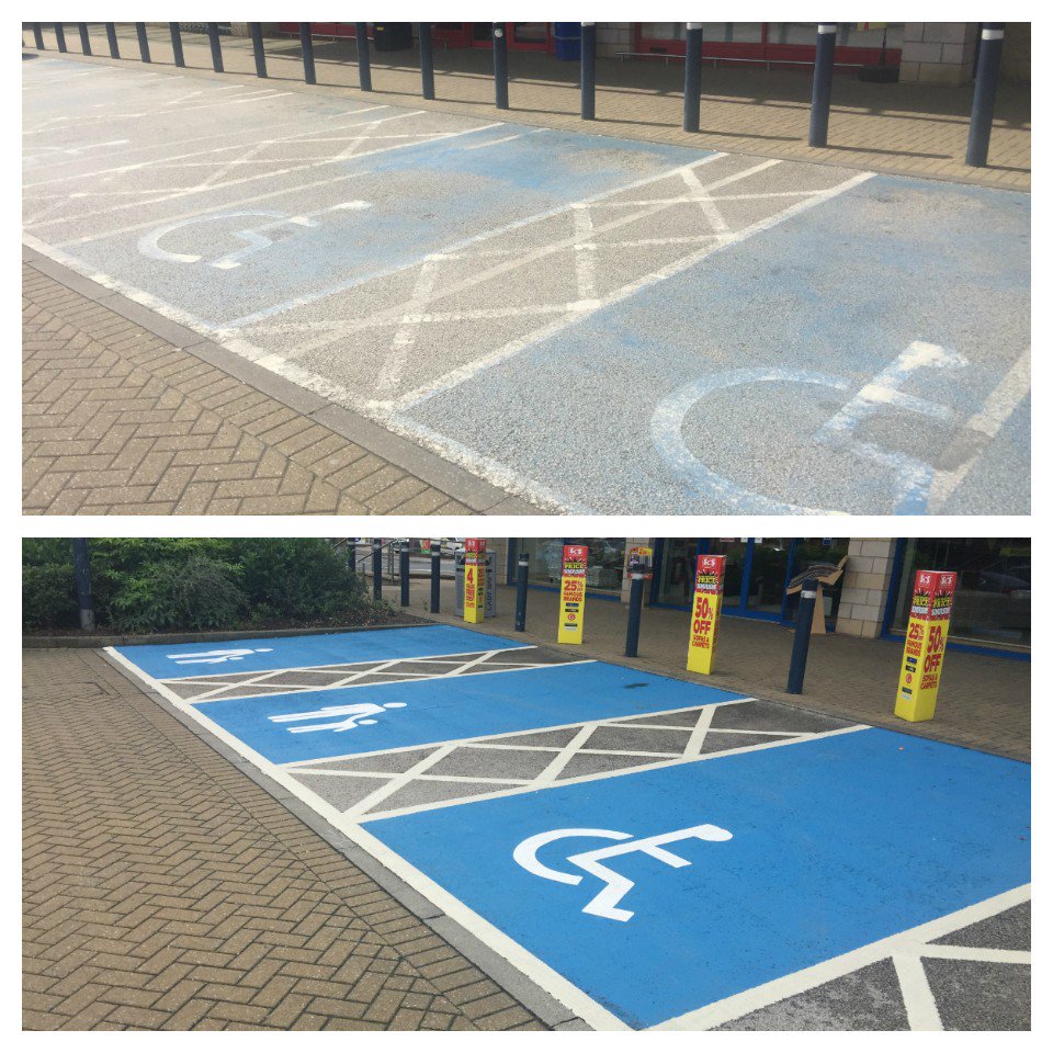 Info_Landmark's tweet photo. Landmark were recently tasked with changing 51 underutilised disabled bays to the more in-demand parent and child bays. See the photo below: https://t.co/DGgoPs8eKS