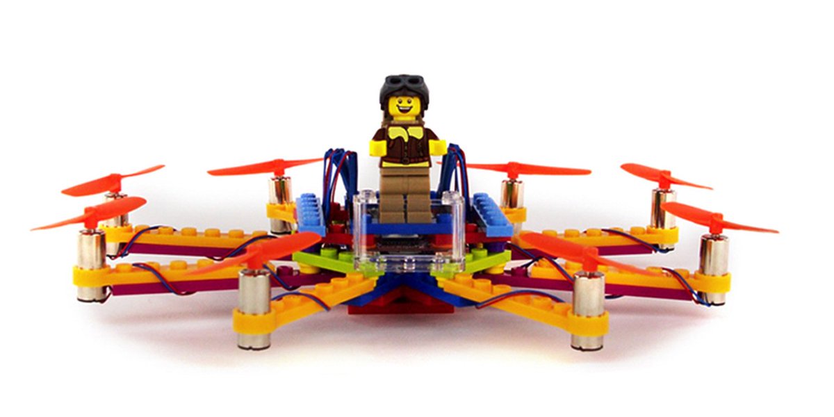 thenextweb's tweet photo. Flybrix lets you build your own drone out of LEGO bricks https://t.co/0zC6y2Zhjo https://t.co/gGe5rdjLYz