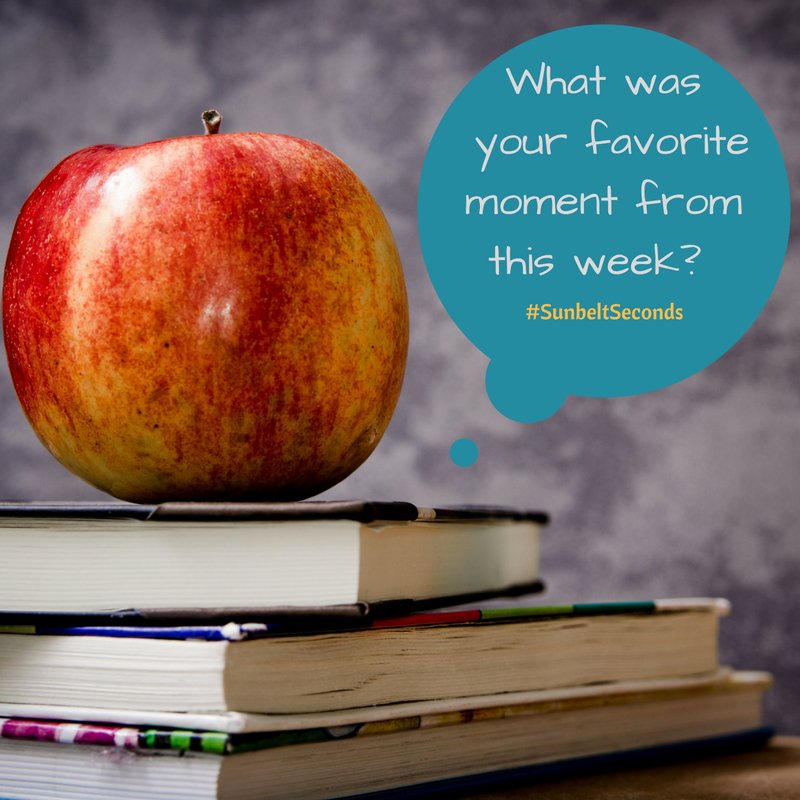 Share your #SunbeltSeconds with us from your week! #whereyoushine #sunbeltschools