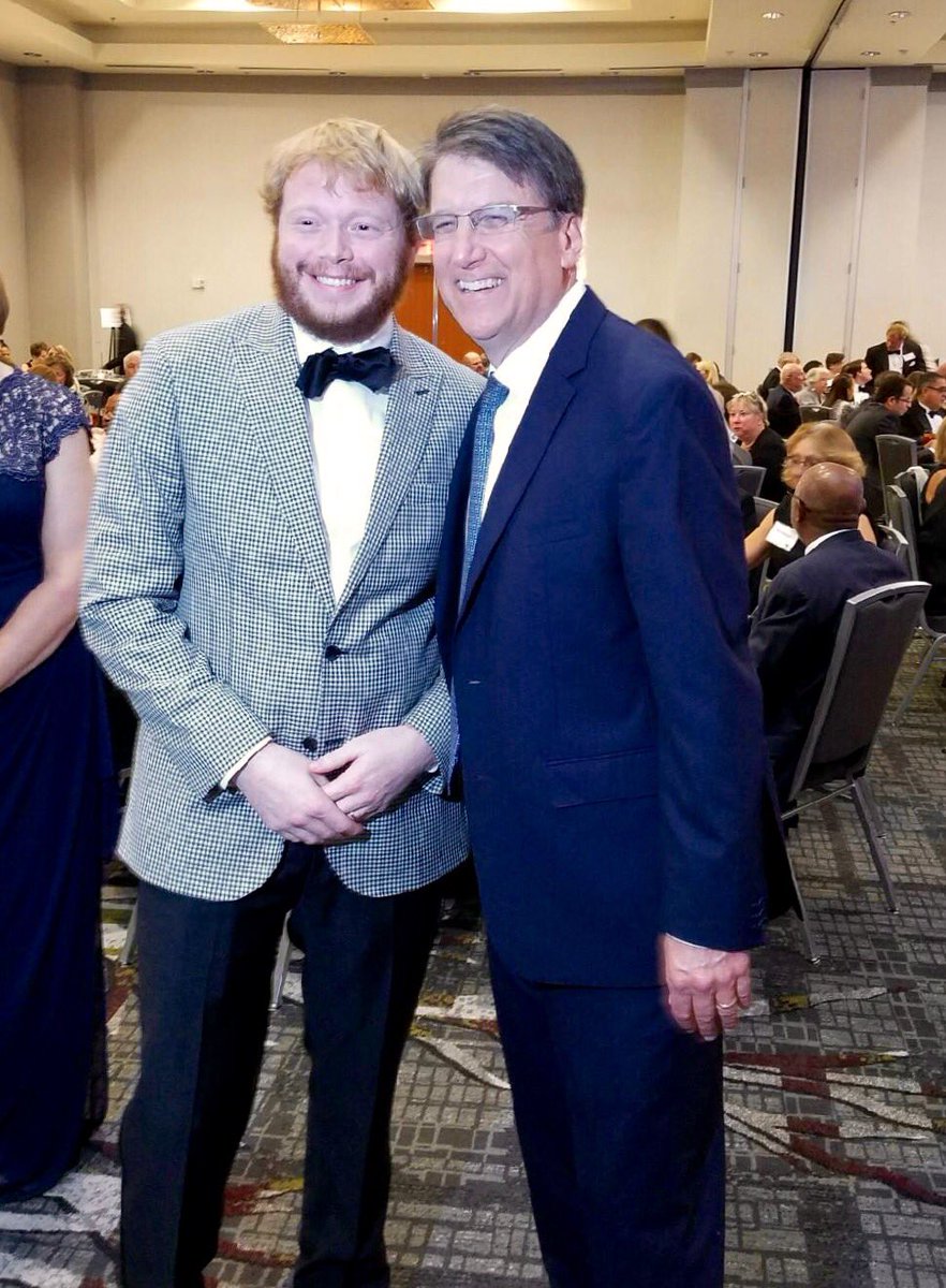 CSmithGoBlue's tweet photo. Check out our own Mr. Brandon Brown at last night's Annual Governor Awards Gala for Education https://t.co/ouZO2eDT8b #LNCPride #nced #nctoy https://t.co/NVth91qjU3
