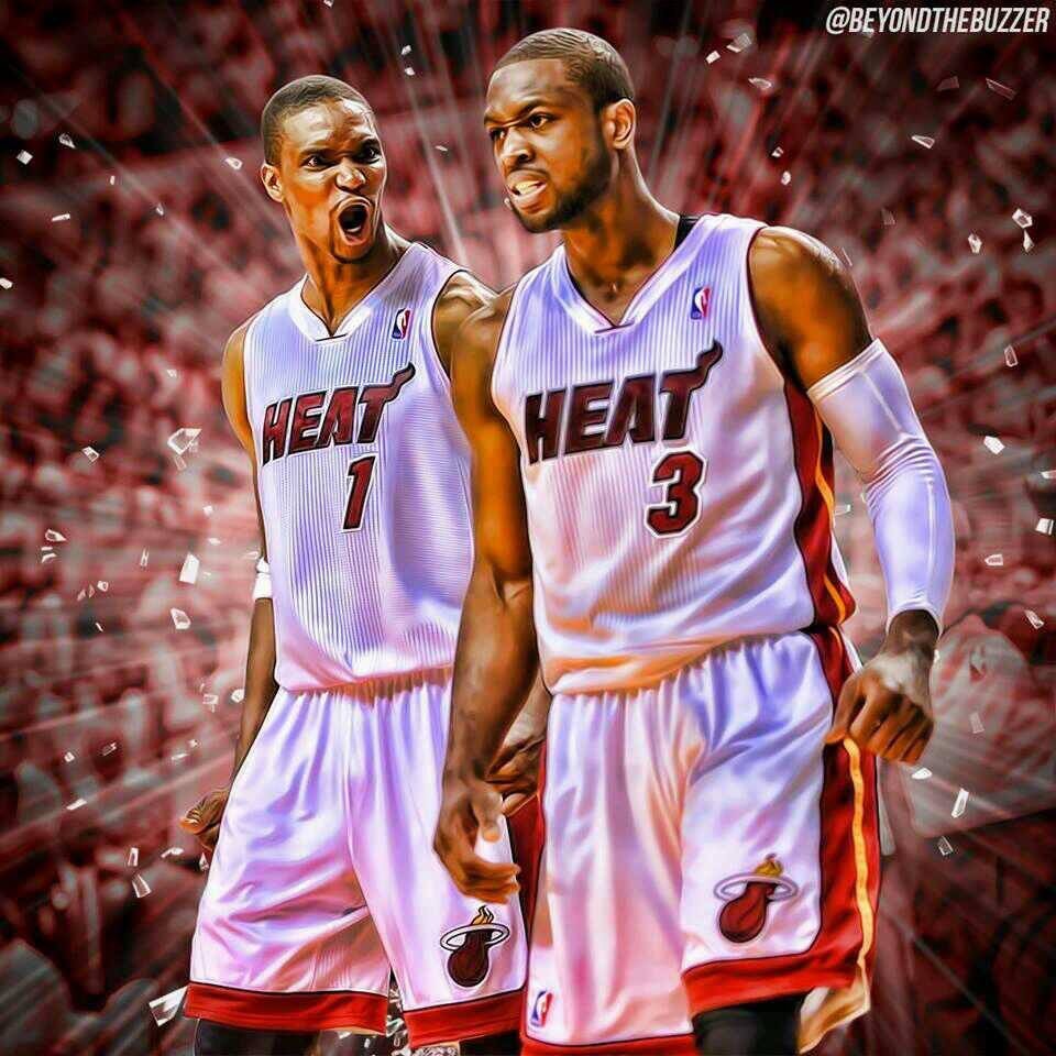 305MIASports's tweet photo. How time flies... two legends we may never see in a Heat uniform again. #getwellCB https://t.co/aF3NaXJgUH