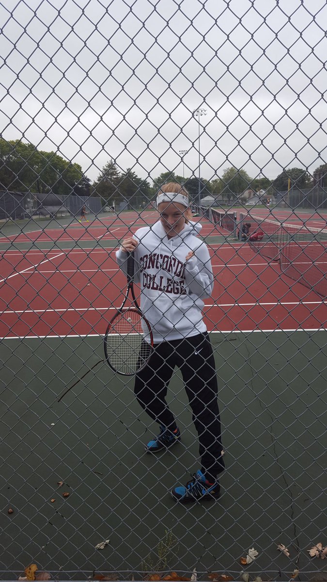 Freshmen Megan Smith just about to start her second match! #GameTime #Letsgooo  #ITAREGIONALS