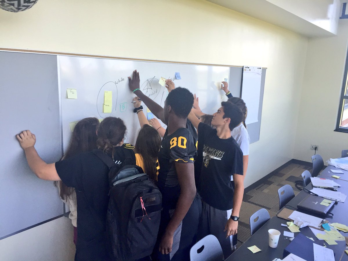 JustinAglio's tweet image. #DesignThinking in Action @hilltopspartan! #PBL #AffinityCluster @LUMAInstitute @MontourSD @remakelearning