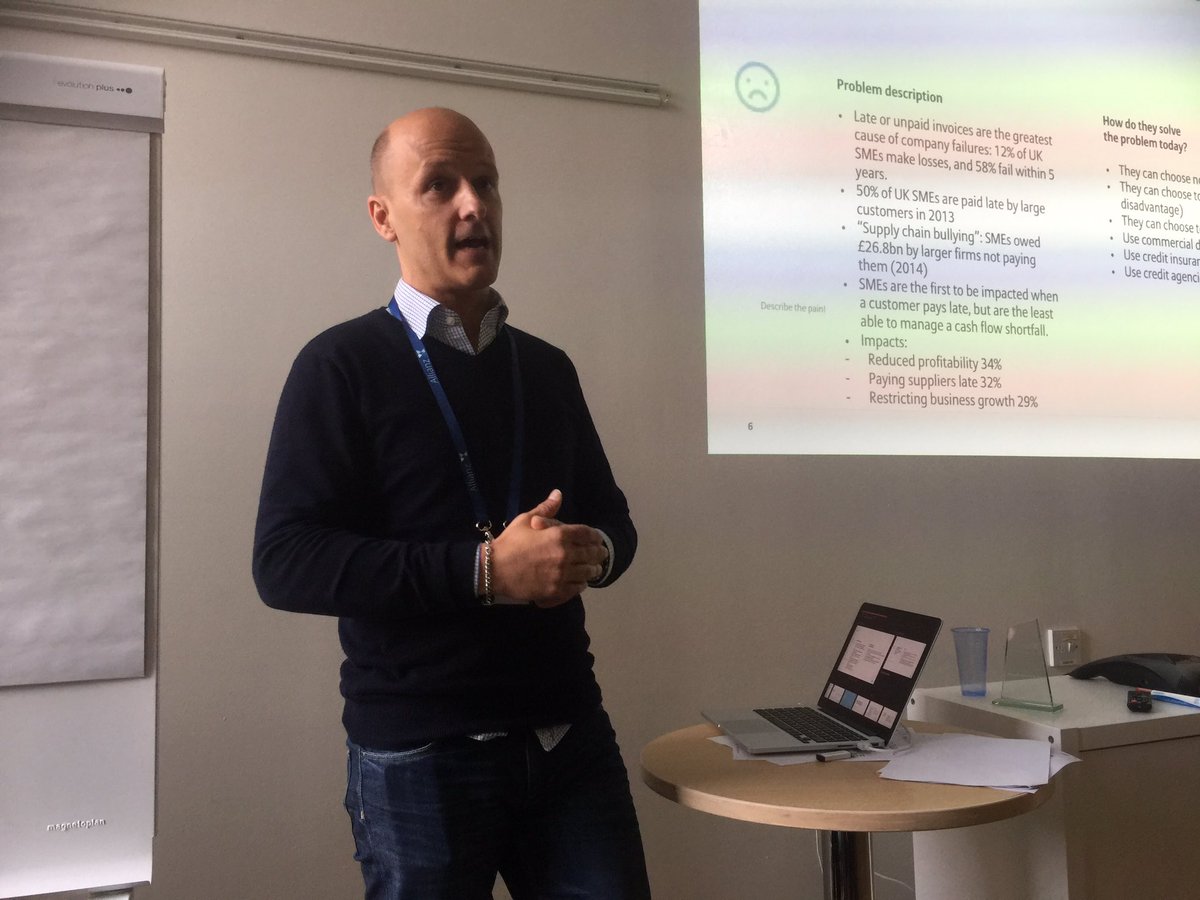 AllianzX's tweet photo. #Tradechain reduce the risk of SME's not being paid.... in fact, they ensure it! @AllianzX #BizJam https://t.co/R5kbI4qVfK