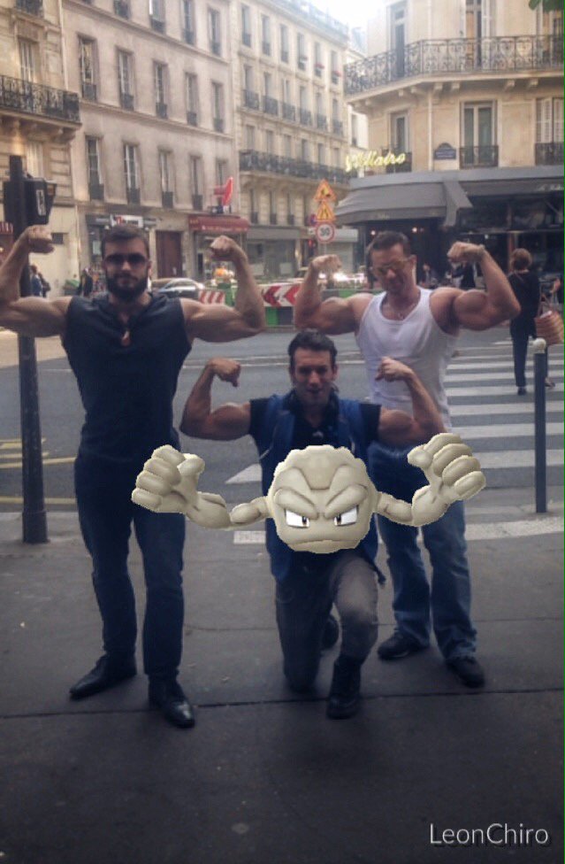 Leon_Chiro's tweet photo. • @PokemonGoApp - Geodude Nest in Paris! 💪🏼💪🏼💪🏼😂 🇫🇷
Gotta train'em all ahahah
#TeamFomento @TeamMysticPGO https://t.co/809bc52IWj