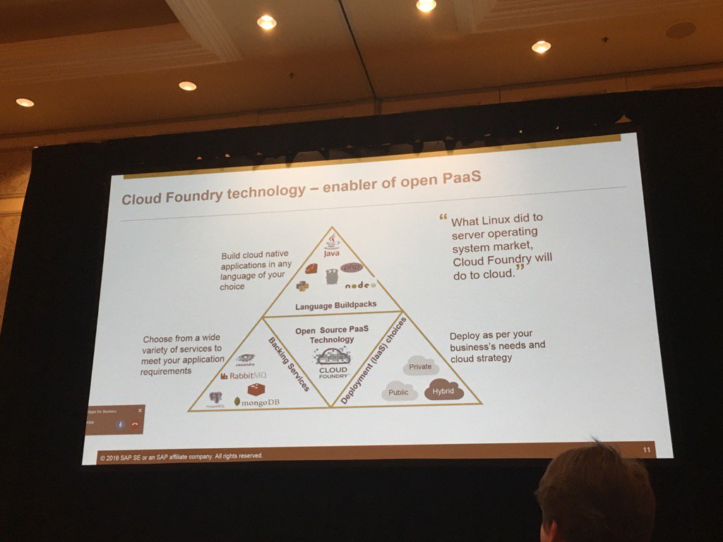 larsdominic's tweet image. #SAPTechEd Cloud Foundry in HCP. @saphcp @SAPTechEd #saphcp This really is an open PaaS #CloudFoundry