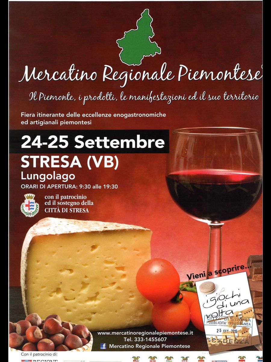 maggiore_sun's tweet photo. There is a market of Piedmontese regional produce on #Stresa lakefront this weekend. Pick up snacks and souvenirs. https://t.co/egs889w8ZD