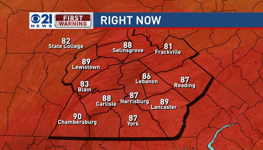 chrisnallan's tweet image. Temps jump to near 90 in the last hour! Hot stuff for the #FirstFullDayOfFall. It doesn't last. Big #CoolDown next.