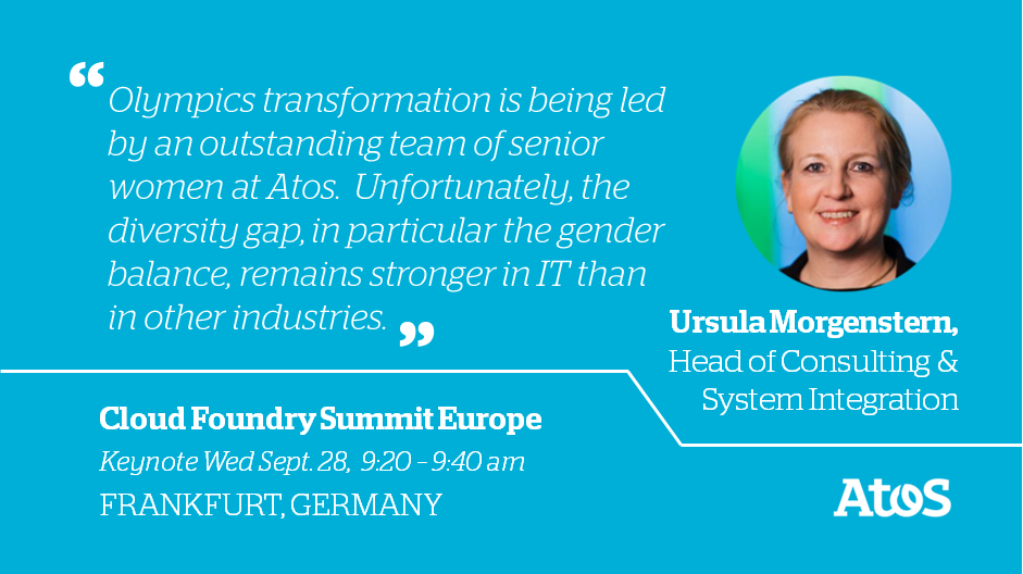 Join <a href="/u_morgen/">Ursula Morgenstern</a> to discuss Olympics, #Cloud &amp; #Diversity - #CloudFoundry Summit EU okt.to/OAJt1P