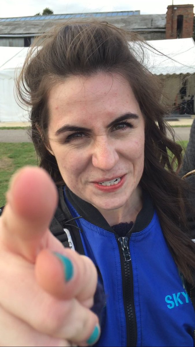 _JohnCameron's tweet photo. The face @doddleoddle makes at you before you make her do a skydive.... https://t.co/LqZoVVki7D