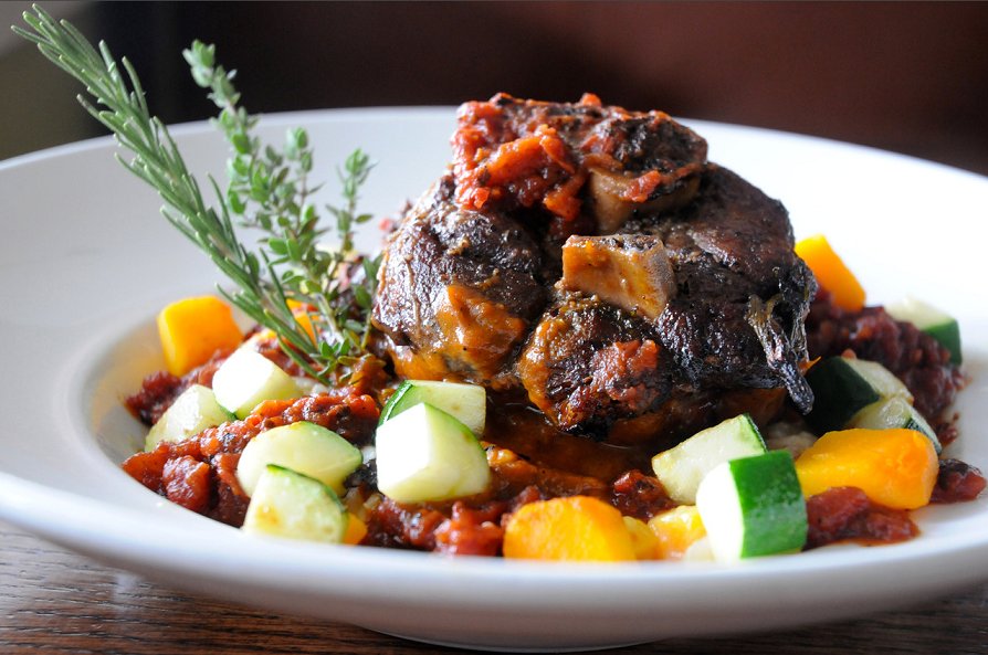 Feeling brazen tonight? Why not get a taste of the Pork Osso Bucco and Risotto? Available only at dinner.