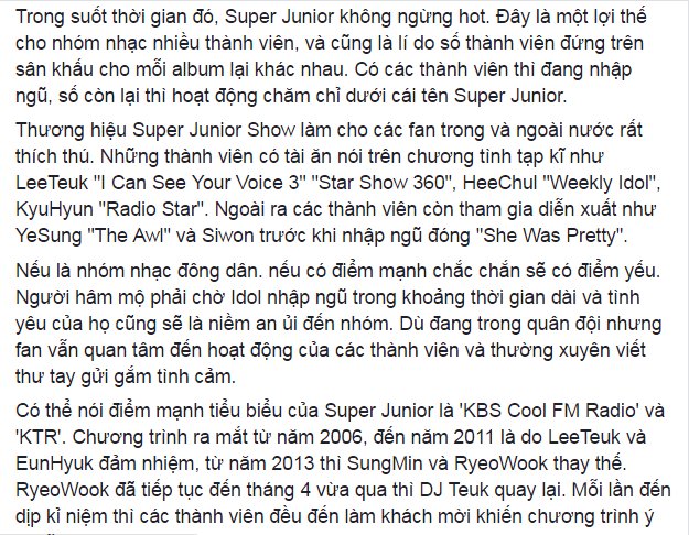 SujunewsVN's tweet photo. [TRANS] 230916 Super Junior 11 người hoạt động riêng lẻ rồi lại cùng nhau phát hành album mới. https://t.co/EXmYkwD7vt