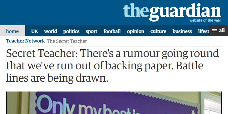 Not a Secret Teacher (@sekretteecher) on Twitter photo 