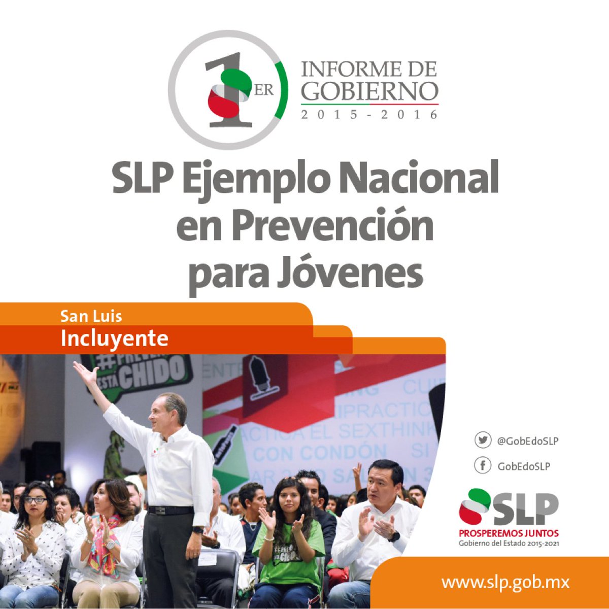 slpsedeco's tweet photo. Implementamos estrategias de prevención para cuidar la vida y mejorar el desarrollo de las y los jóvenes  #1erInformeGobSLP @JMCarrerasGob https://t.co/VK5Y3SkaPP