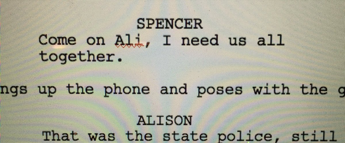 When I was writing the pilot I tweeted u lines along the way.  So let's share the series finale 2gether