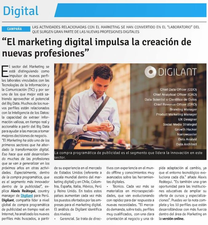 Digilant_BR's tweet image. El Marketing Digital impulsa la creación de nuevas profesiones issuu.com/mercadonegro.p…