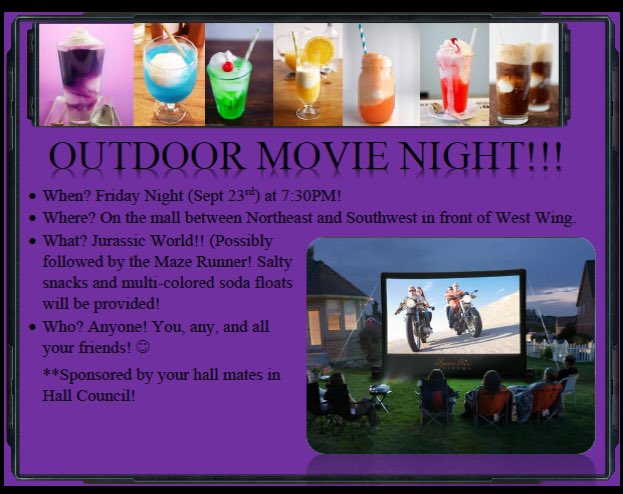 Tonight come out for Jurassic World at 7:30pm!!!