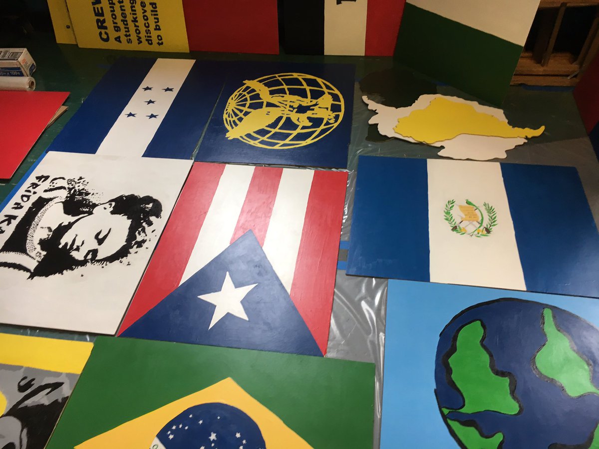EdwardsMSbps's tweet image. #caredeeplyday @biogen &amp;amp; @CareForce! Those flags will create a United Nations of all countries in our school! @BostonSchools @marty_walsh