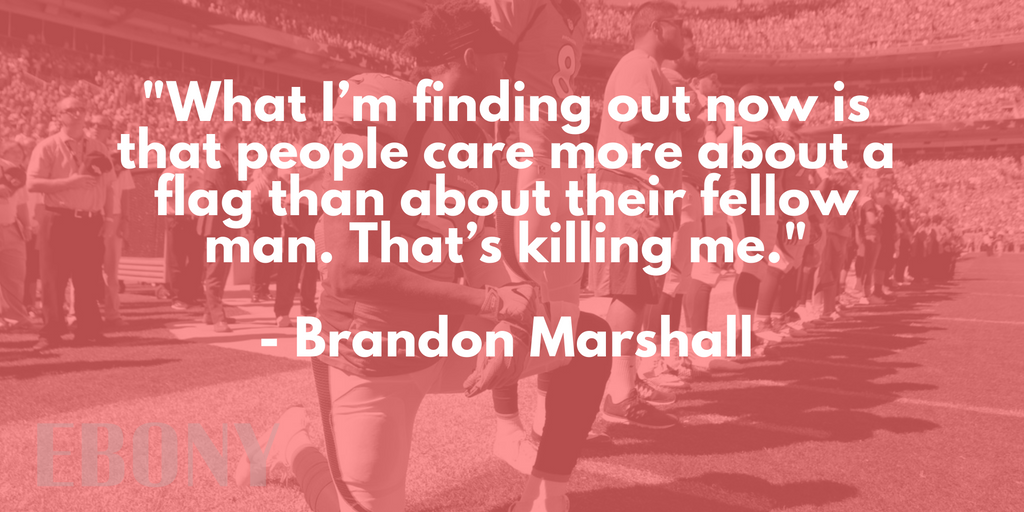 EBONY's tweet photo. .@BMarshh54 shares why he followed Colin Kaepernick's gesture in our exclusive interview: https://t.co/2JbfDJ60Lf https://t.co/oAWAvAK8IK