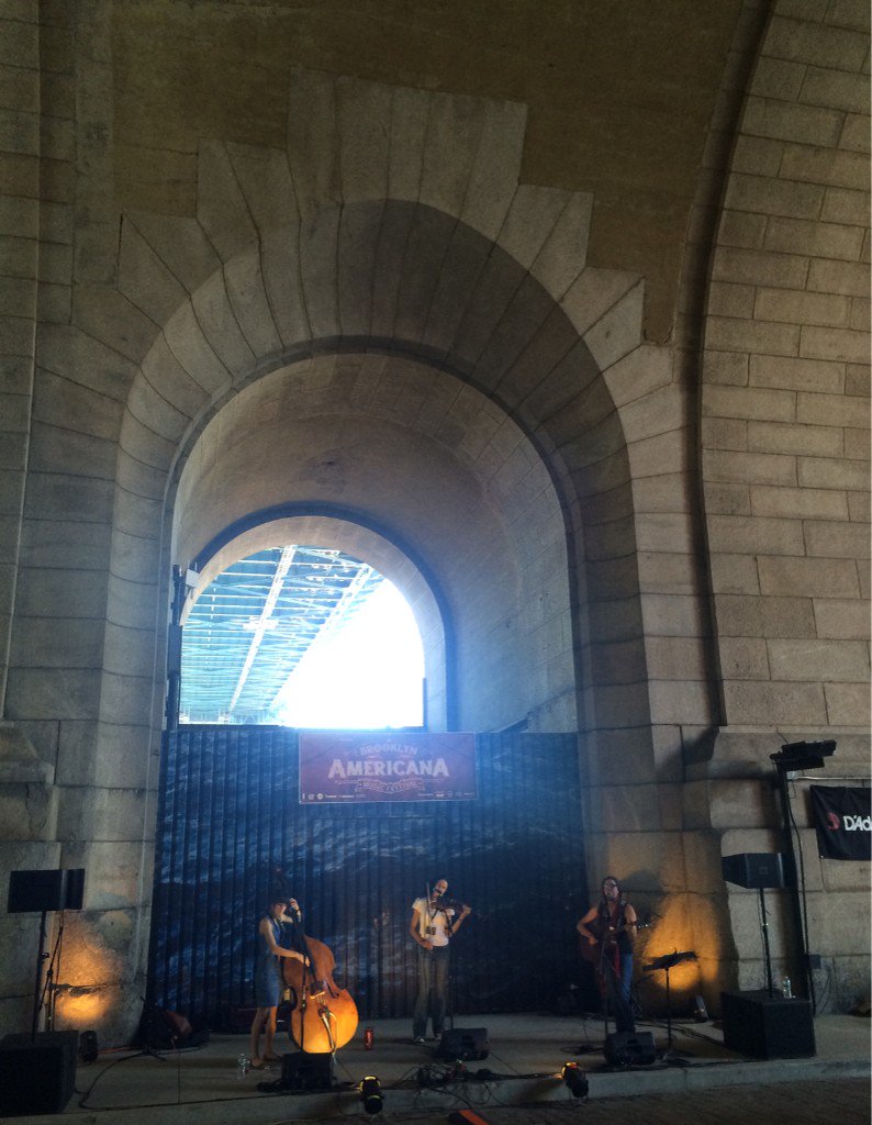 WillScottMusic's tweet photo. Jan Bell & The Maybelles on the Archway Stage at Brooklyn Americana Music Festival. #BKAMF #BKAMF2016 https://t.co/bwkrbvW5HS