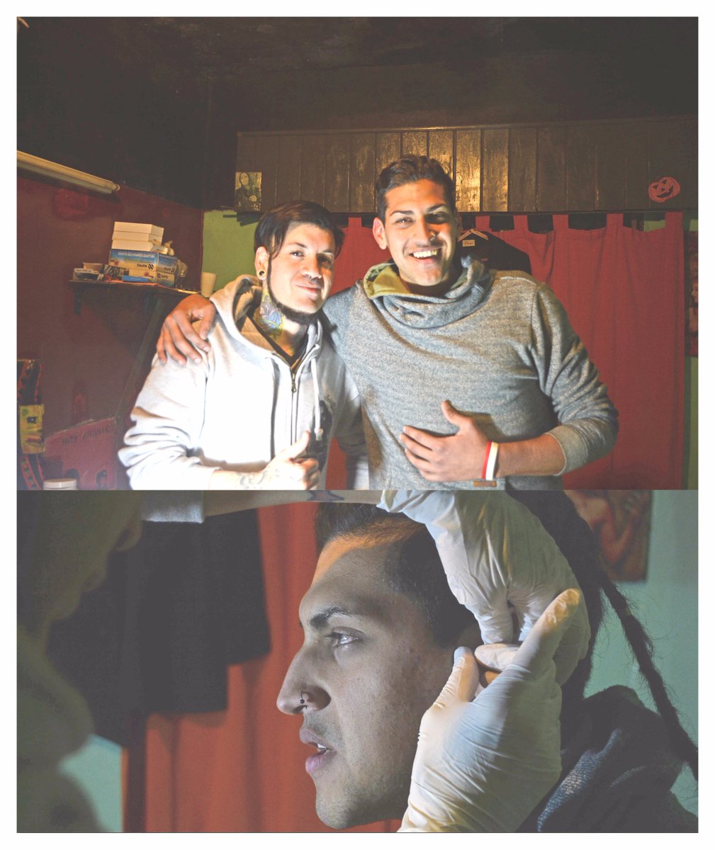 kev_sayago's tweet photo. de hace 1 año, cuando me hice el piercing en el cartilago! #cuantodolor #estoyreloco https://t.co/z46ZYfyiYS