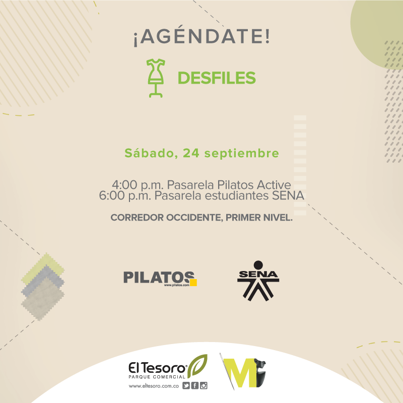 El_Tesoro's tweet photo. Mañana gran desfile final de @pilatoscom y @SENAComunica en el marco de #Millennials2016. No te lo puedes perder. https://t.co/gq7FjaBGFA