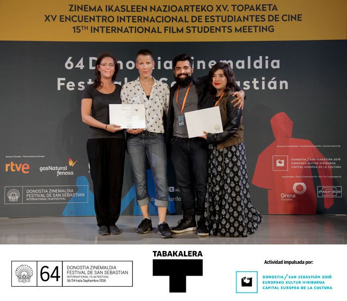 sansebastianfes's tweet photo. Premios XV Encuentro Internacional de Estudiantes de Cine https://t.co/5fEkahzRcE #64SSIFF https://t.co/BgA6wfrD2e