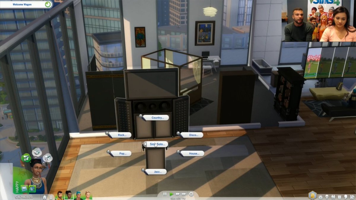 platpixelsquad's tweet image. Quality of your sims singing is tied to singing skill! #TS4CityLiving