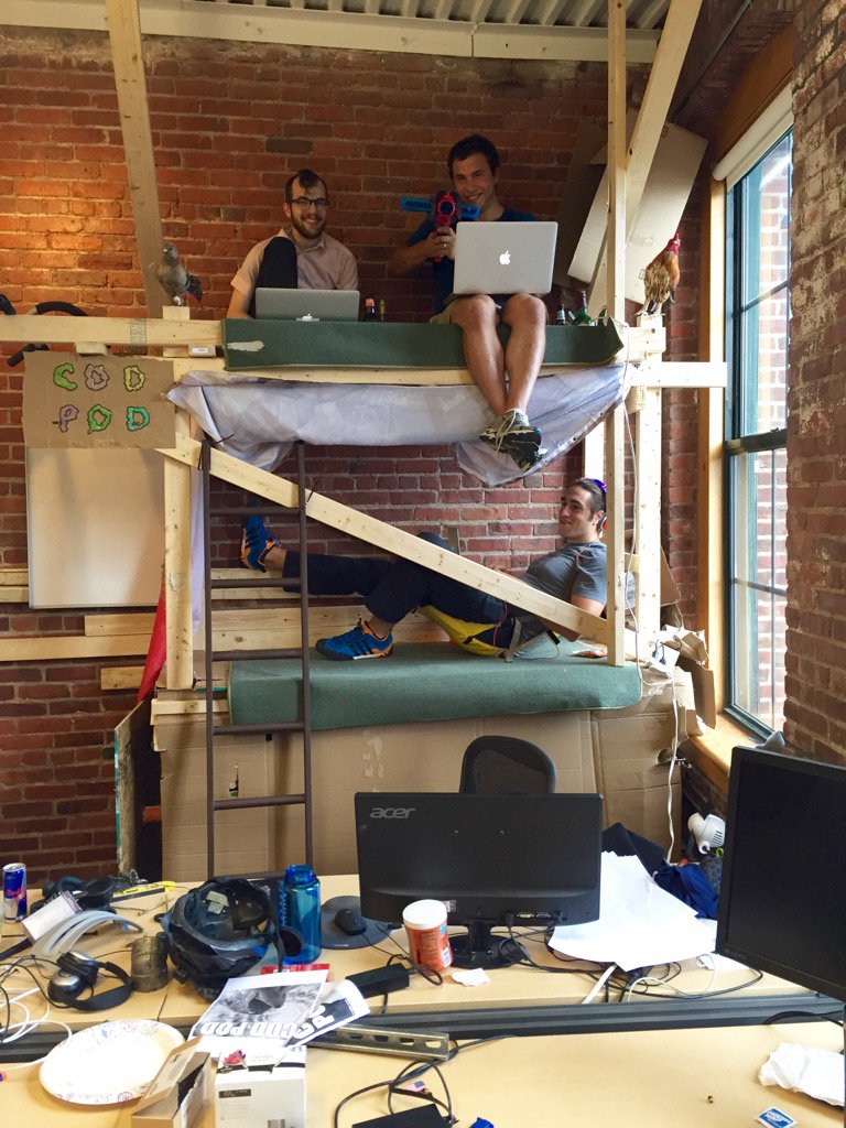 GoCatalant's tweet image. Engineers being engineers #codpod