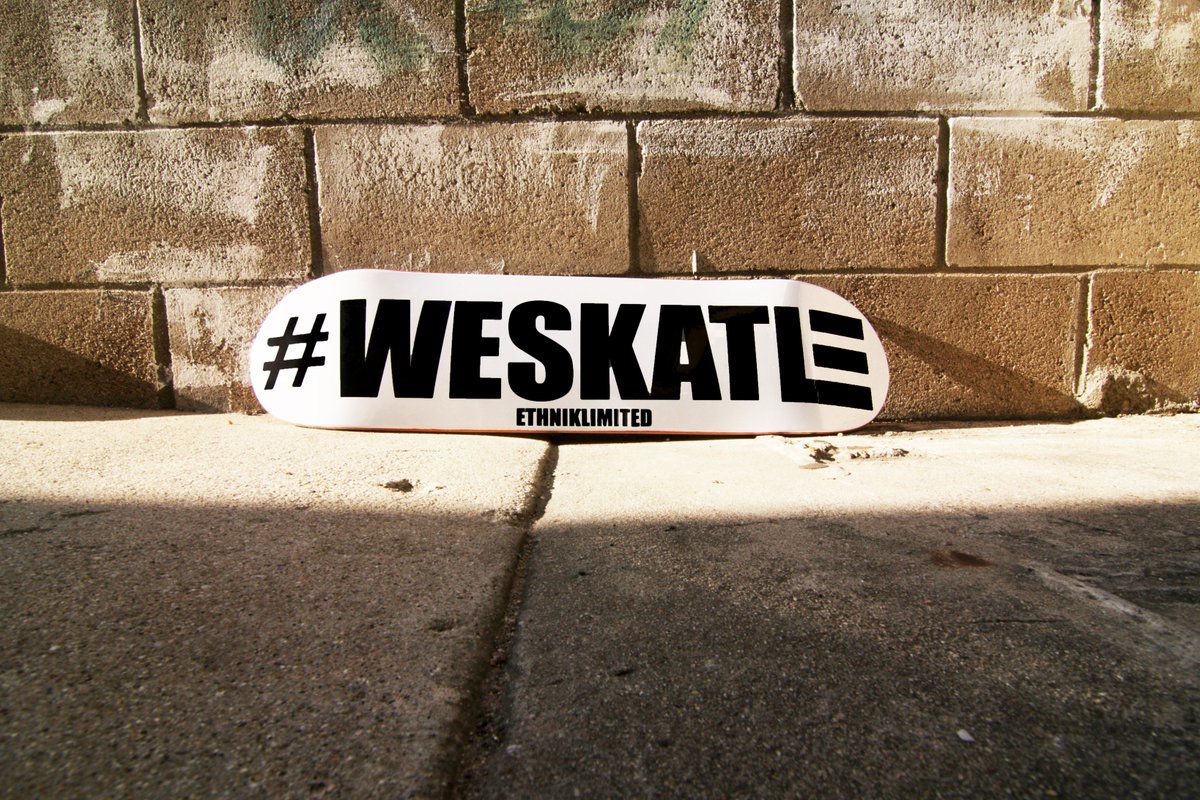 ethniklimited's tweet photo. White #Weskate board dropped last week. Did you send your clips in for #Weskate September yet? 
#EthnikLimited #Ethnikkids #Weskate #Daygo https://t.co/PpQU8wIXHG